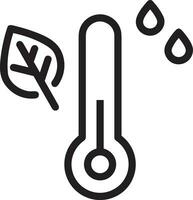 Thermometer Medizin Symbol Symbol Bild Vektor. Illustration von das Temperatur kalt und heiß messen Werkzeug Design Bild.eps 10 vektor