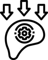 Gehirn Idee Symbol Symbol Vektor Bild. Illustration von das kreativ Intelligenz denken Design Bild. eps 10