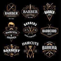 Barber Shop Vector Retro Emblem