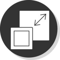 Vektor-Icon-Design in der Größe ändern vektor