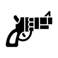 Revolver Vektor Glyphe Symbol zum persönlich und kommerziell verwenden.