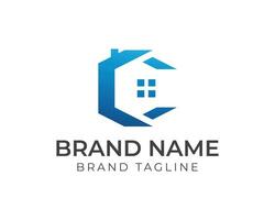 Brief c Zuhause oder Haus Logo. Kombination von Brief c und Zuhause oder Haus. echt Nachlass Logo Vorlage Design. Zuhause Möblierung Design. vektor