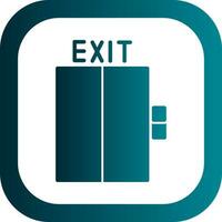 Exit-Vektor-Icon-Design vektor