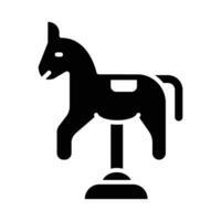 häst vektor glyf ikon för personlig och kommersiell använda sig av.