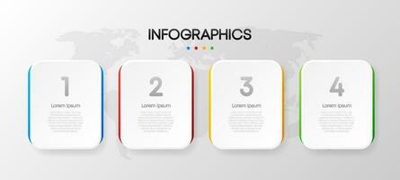 Geschäft Infografik, Daten Visualisierung. Platz rahmen. einfach Infografik Design Vorlage. Vektor Illustration.