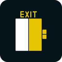 Exit-Vektor-Icon-Design vektor