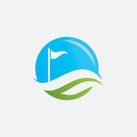 Golf-Logo-Vektor-Symbol stock illustration vektor