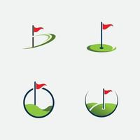 golf logo vektor ikon stockillustration