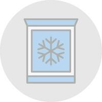 gefroren Waren Vektor Symbol Design