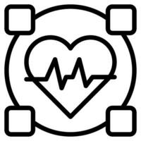 Blockchain im Gesundheitswesen Symbol vektor