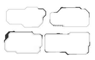 uppsättning teknik hud element design isolerad på vit bakgrund vektor