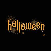 glücklich Halloween Vektor Typografie Design