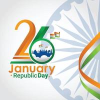 indische republik tag 26. januar vektorillustration vektor