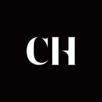 ch logotyp brev initial logo designmall vektor