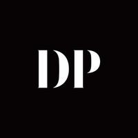 Vorlage für dp-Logo-Buchstaben-Anfangslogo-Designs vektor