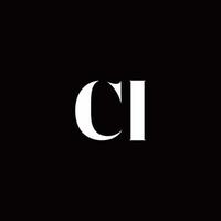 ci-Logo-Brief-Anfangslogo-Design-Vorlage vektor