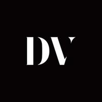 dv-logo buchstaben erste logo design vorlage vektor