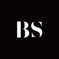 bs logotyp brev initial logo designmall vektor