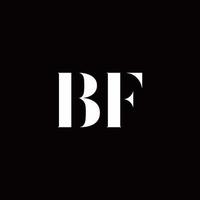 bf logotyp brev initial logo designmall vektor