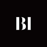 Bi-Logo-Brief-Anfangslogo-Design-Vorlage vektor