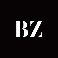 bz logotyp brev initial logo designmall vektor