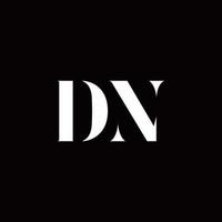 DN-Logo-Buchstaben-Anfangslogo-Designvorlage vektor