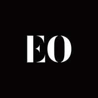 eo logotyp brev första logotyp designmall vektor