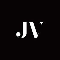 jv-logo buchstaben anfängliche logo design vorlage vektor