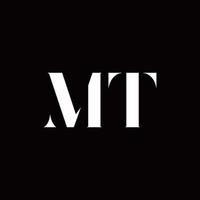 mt logo brief initial logo design template vektor