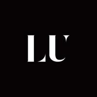lu-Logo-Brief-Anfangslogo-Design-Vorlage vektor