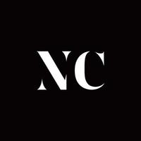 NC-Logo-Brief-Anfangslogo-Design-Vorlage vektor