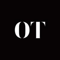 ot logotyp brev initial logo designmall vektor