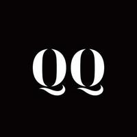 qq-Logo-Brief-Anfangslogo-Designvorlage vektor