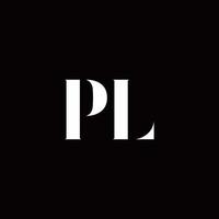 pl-Logo-Brief-Anfangslogo-Design-Vorlage vektor