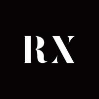 rx-Logo-Brief-Anfangslogo-Design-Vorlage vektor