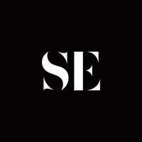 se logotyp brev initial logo designmall vektor