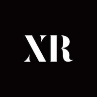 xr logo brief initial logo design template vektor