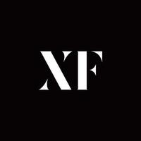 xf-Logo-Brief-Anfangslogo-Design-Vorlage vektor