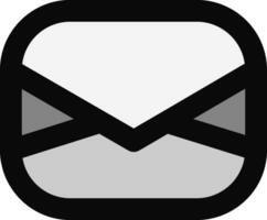 Mail oder Briefumschlag Symbol im eben Stil. vektor