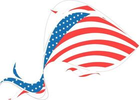 kreativ amerikanisch Flagge Design Element. vektor