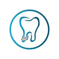 Dental implantieren Logo vektor