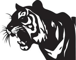 tiger vektor silhuett illustration, tiger klämma konst