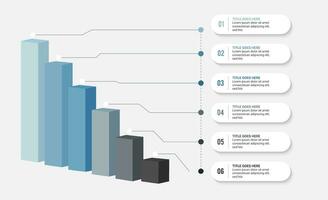 företag tillväxt framsteg Framgång Diagram infographic mall design vektor