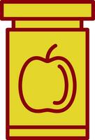 Apfel Marmelade Vektor Symbol Design