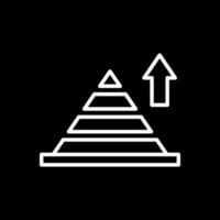 Pyramidendiagramm-Vektor-Icon-Design vektor