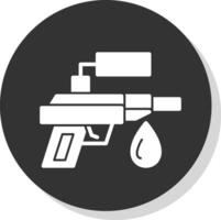 Wasserpistolen-Vektor-Icon-Design vektor