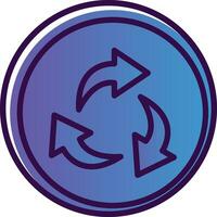 Recycling-Vektor-Icon-Design vektor