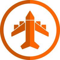 Flugzeug-Vektor-Icon-Design vektor