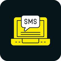 SMS-Vektor-Icon-Design vektor