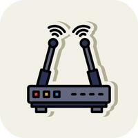 W-lan Router Vektor Symbol Design